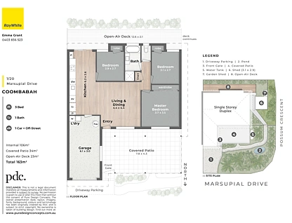 1/20 Marsupial Drive, Coombabah, Gold Coast, 3 Schlafzimmer, 1 Badezimmer, Apartment