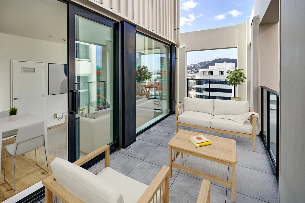 Te Aro 1ਬੈੱਡਰੂਮ Corner Penthouse with Harbour Views