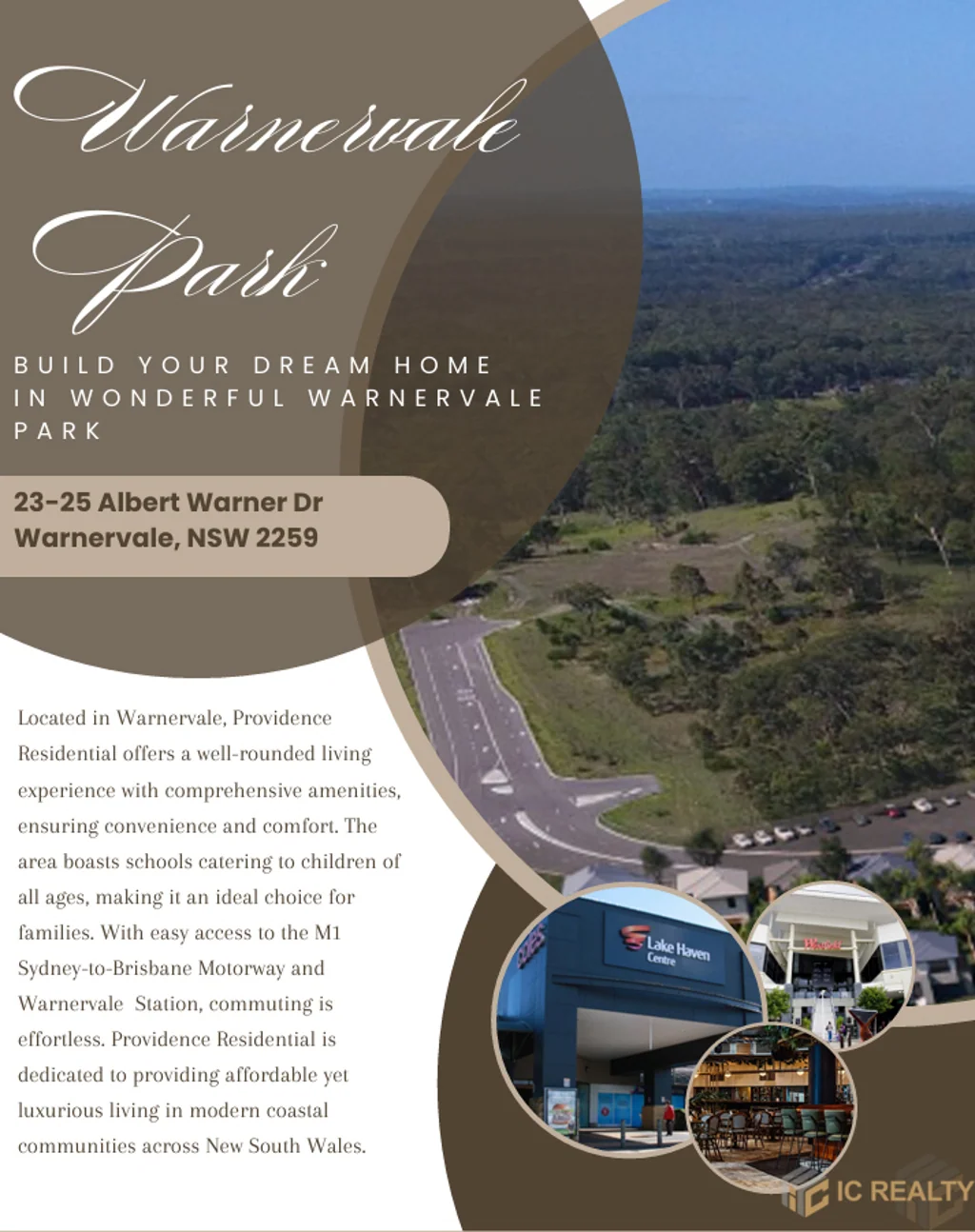Warnervale BUILD YOUR DREAM HOME IN WONDERFUL WARNERVALE PARK