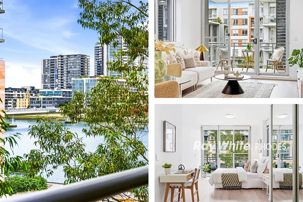 Rhodes 2침실 North-Facing Boutique Full-Brick Apartment with Water Views