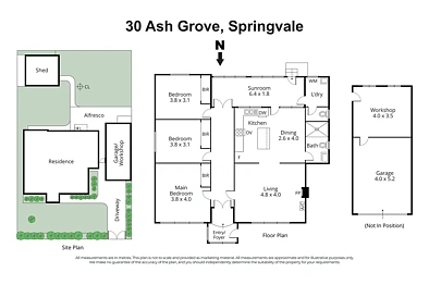 30 Ash Grove, Springvale, VIC 3171, 3 રૂમ, 1 બાથરૂમ, House