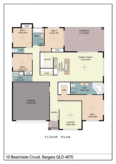 10 Beachside Circuit, Bargara, QLD 4670, 4房, 2浴, House