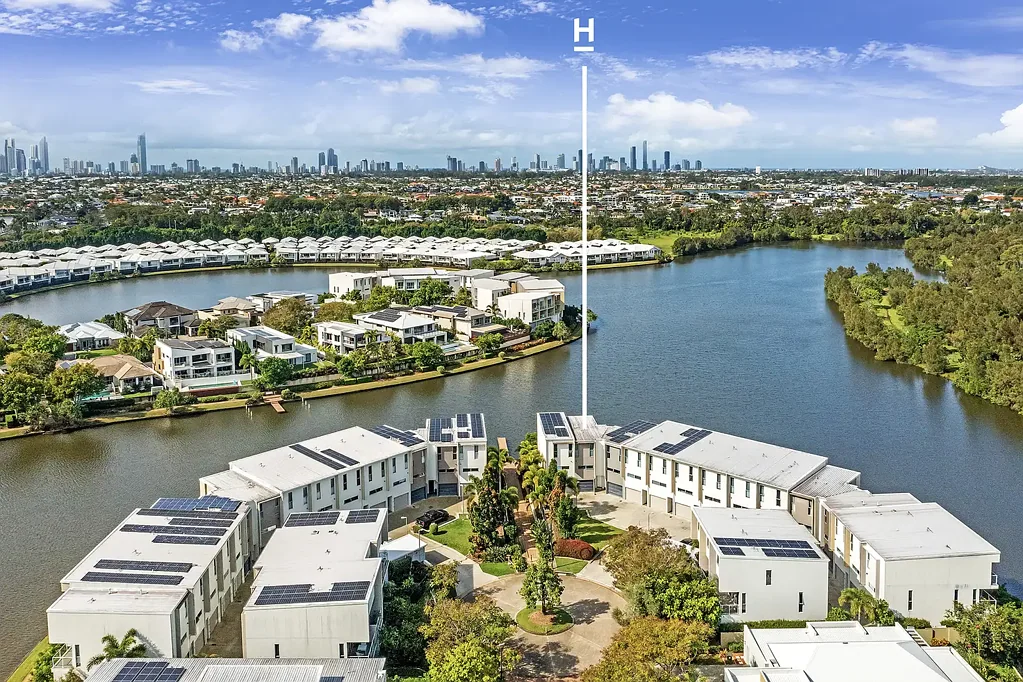 Carrara 3 Bedroom Wide Water Views in Sought After Emerald Lakes Estate