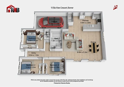 15 Elia Ware Crescent, Bonner, ACT 2914, 3 slaapkamers, 1 badkamers, House
