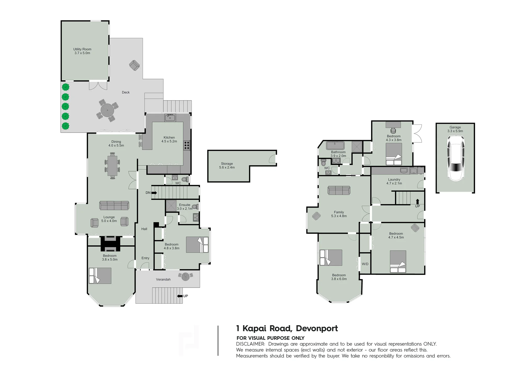 1 Kapai Road, Devonport, North Shore City, 4 Schlafzimmer, 2 Badezimmer, House