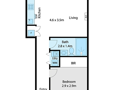 404/33 Coventry Street, Southbank, Melbourne CBD, 1 غرف, 1 حمامات, Apartment