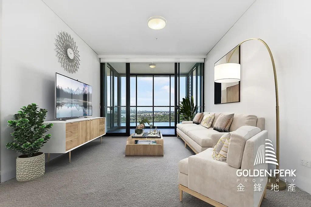 Rhodes 2 Slaapkamer Two-bedroom plus study apartment with city, Harbour and firework views
