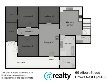 69 Albert Street, Crows Nest, Darling Downs, 3 ਕਮਰੇ, 1 ਬਾਥਰੂਮ, House