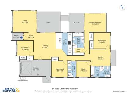 34 Tipu Crescent, Milldale, Rodney, Auckland, 5房, 3浴, 独立屋