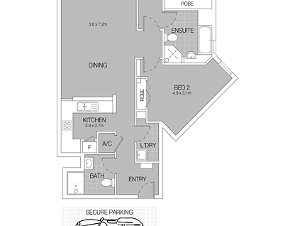 2104/281 Elizabeth Street, Sydney, Sydney CBD, 2 ห้องนอน, 2 ห้องน้ำ, Apartment