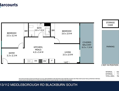 113/112-124 Middleborough Road, Blackburn South, VIC 3130, 2 ਕਮਰੇ, 1 ਬਾਥਰੂਮ, Apartment