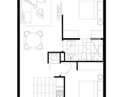 701/285 City Road, (71/285), Southbank, Melbourne CBD, 2 રૂમ, 1 બાથરૂમ, Apartment