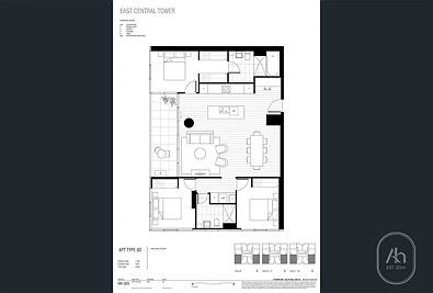 2108/3 Young Street, Box Hill, VIC 3128, 3 Bedrooms, 2 Bathrooms, Apartment