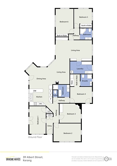 39 Albert Street, Kerang, VIC 3579, 6 habitaciones, 3 baños, House
