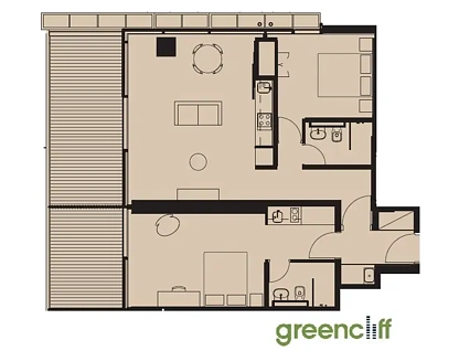 E503/3 Carlton St, Chippendale, Sydney CBD, 2 chambres, 2 salles de bain, Apartment