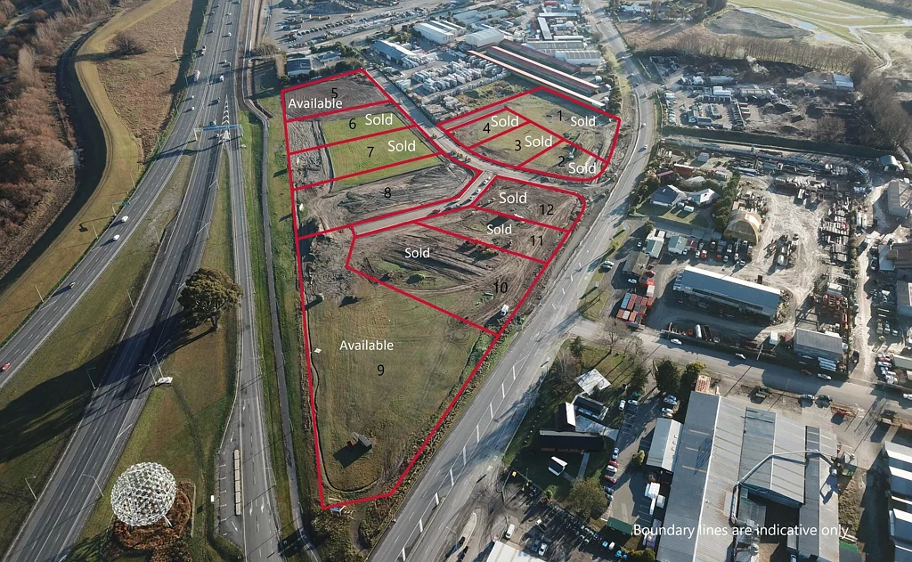 Belfast Industrial land  -  Waimak Bridge Business Park