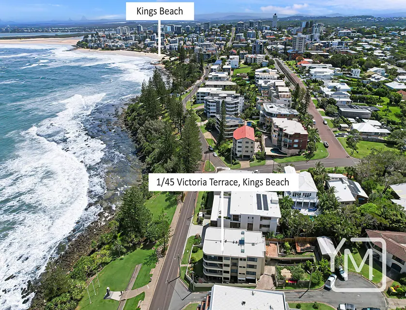 1/45 Victoria Terrace, Kings Beach, Sunshine Coast, 2 rūma, 1 rūma horoi, Apartment