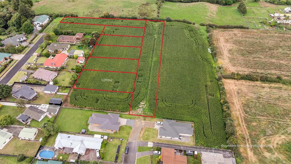 Tuakau Titled sections with wastewater allocation