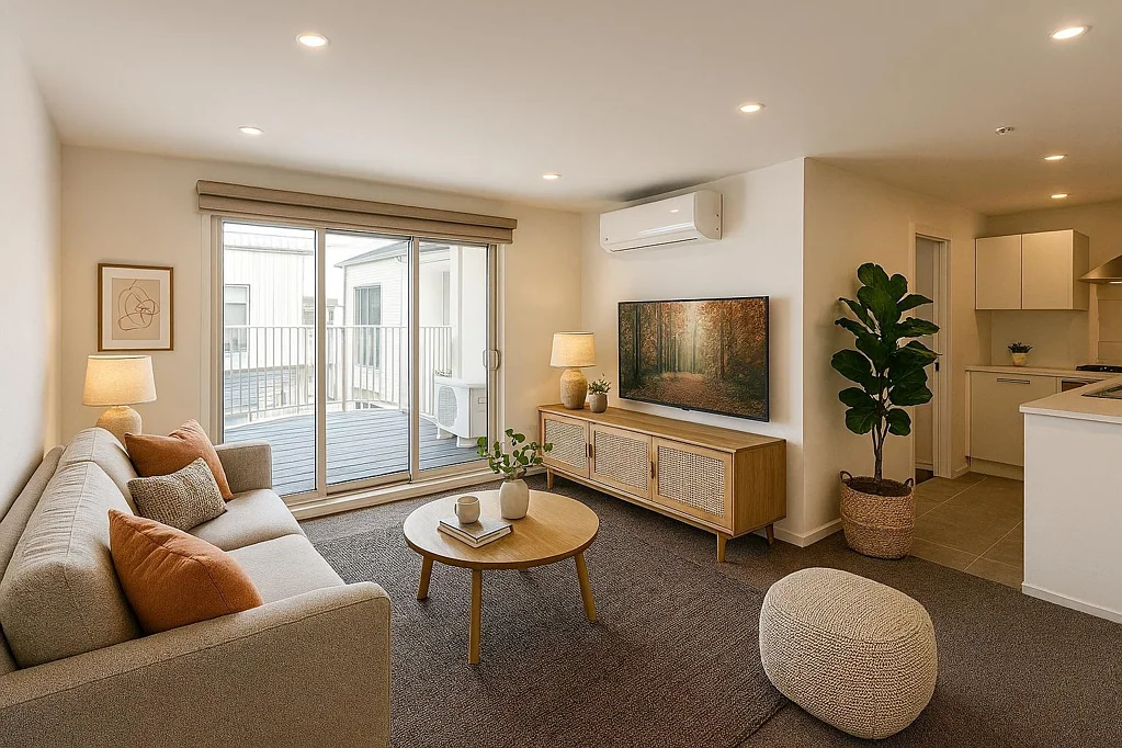 Brand New 2 Bedroom, 1 Bathroom apartment  with carpark is now available for rent.