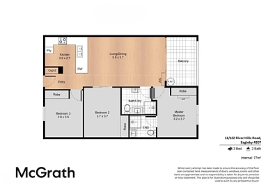 11/122 River Hills Road, Eagleby, QLD 4207, 3 slaapkamers, 2 badkamers, Apartment