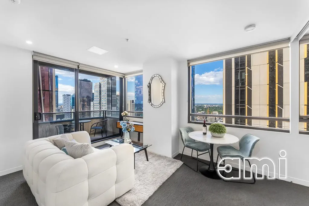 Melbourne 2कमरा Sky-High Corner Living with City Views