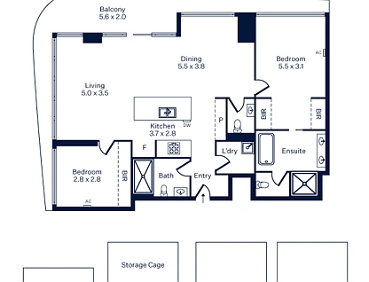 505/25 Windsor Terrace, Williamstown, South West Melbourne, 2 રૂમ, 2 બાથરૂમ, Apartment