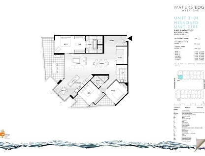 2105/45 Duncan Street, West End, Brisbane - Inner City Region, 3 Schlafzimmer, 2 Badezimmer, House