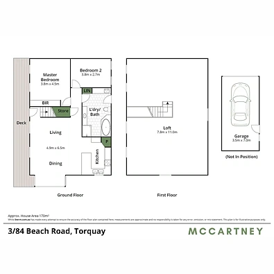 Floor plan - 3/84 Beach Road, Torquay, VIC 3228
