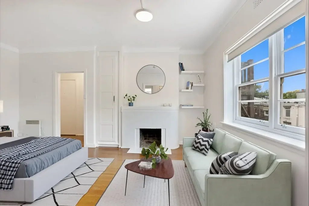 Art deco studio apartment