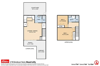 2/18 Glendower Street, Mount Lofty, QLD 4350, 2 Schlafzimmer, 1 Badezimmer, Unit