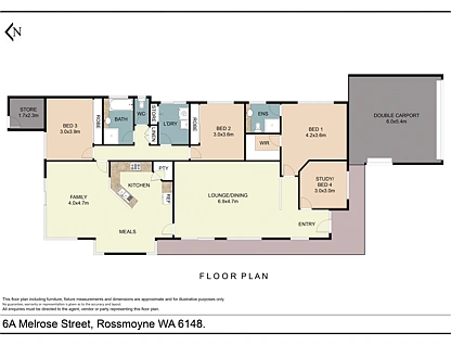 6A Melrose Street, Rossmoyne, South West Perth, 3房, 2浴, Apartment