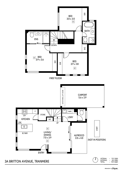 3A Britton Avenue, Tranmere, SA 5073, 3 Bedrooms, 2 Bathrooms, Townhouse