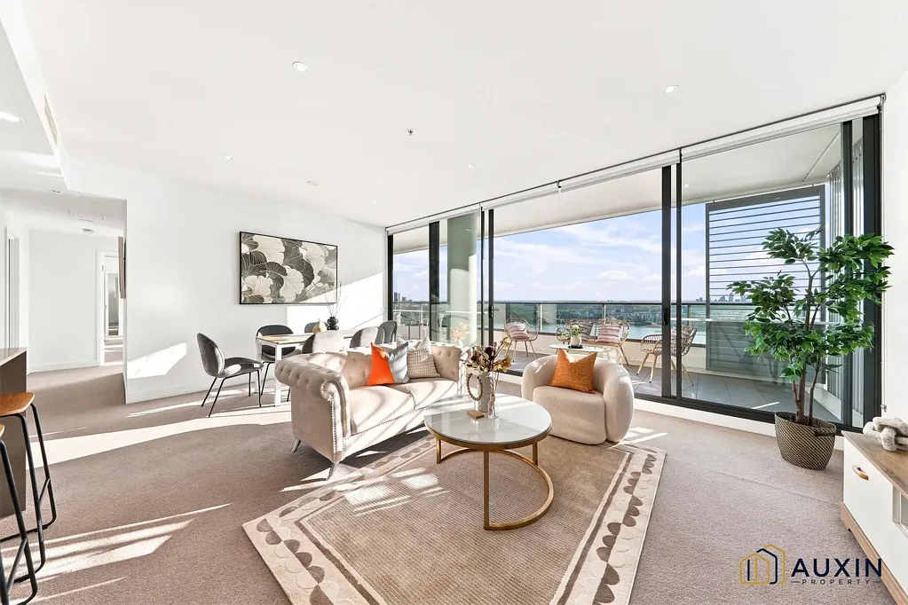 Rhodes 2房 Mirvac 尊贵滨水住宅 | 壮丽全景 | 产权面积 129 平方米 Prestigious Mirvac Waterfront Residence | Spectacular Panoramic Views | 129sqm on Title