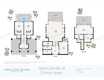 Yacht Club Villa 18/23 Front Street, Whitsundays, Mackay, 4 Kuwarto, 4 Banyo, House