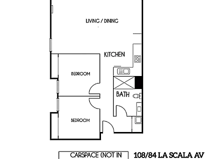 108/84 La Scala Avenue, Maribyrnong, VIC 3032, 2 habitaciones, 1 baños, Apartment
