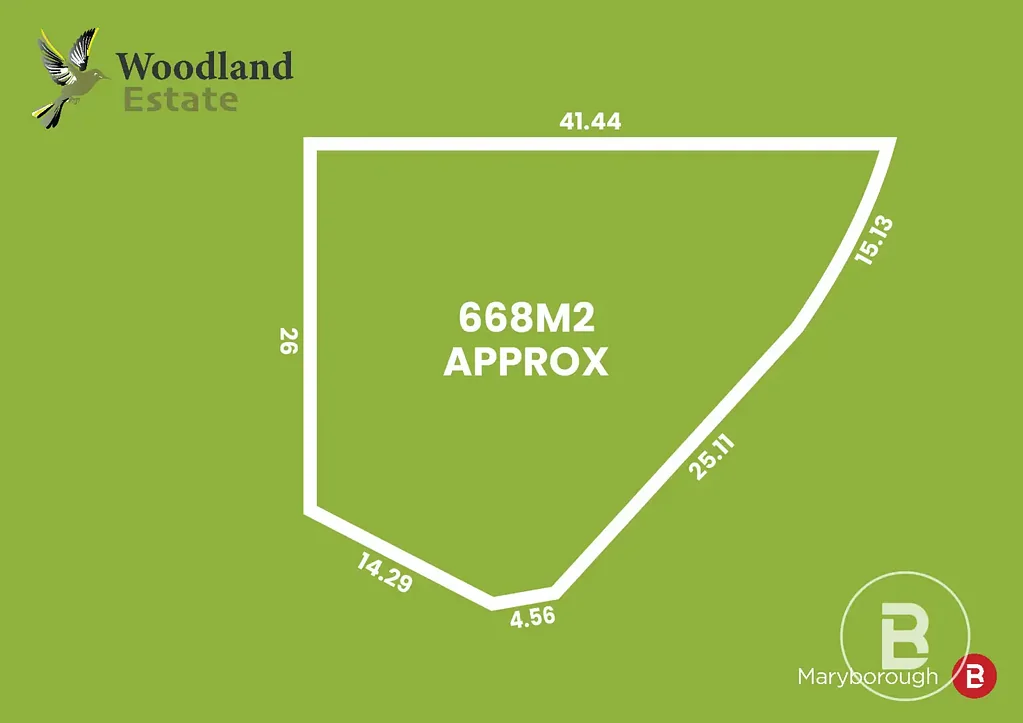 Maryborough LOT 13 - 950m2 - WOODLAND ESTATE - VACANT LAND - TITLED