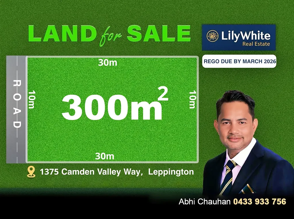 Leppington 10米临街宽幅 300平米优质地块 交通便捷社区 设施环绕未来可期 Opportunity to Secure Your Land in Prime Location of Leppington.!