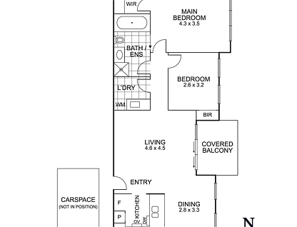 30/81-97 Mitcham Road, Donvale, East Melbourne, 2 Schlafzimmer, 1 Badezimmer, Apartment