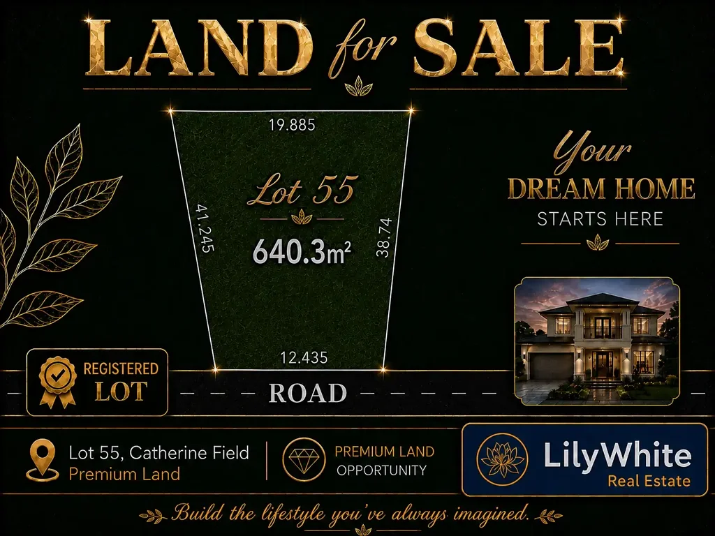 Catherine Field Land Opportunity | Wide Rear Boundary