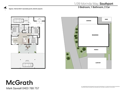 1/39 Morinda Way, Labrador, Gold Coast, 3房, 1浴, Apartment