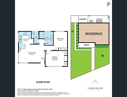 7/1 Royal Avenue, Essendon North, North Melbourne, 2 phòng ngủ, 1 phòng tắm, Unit