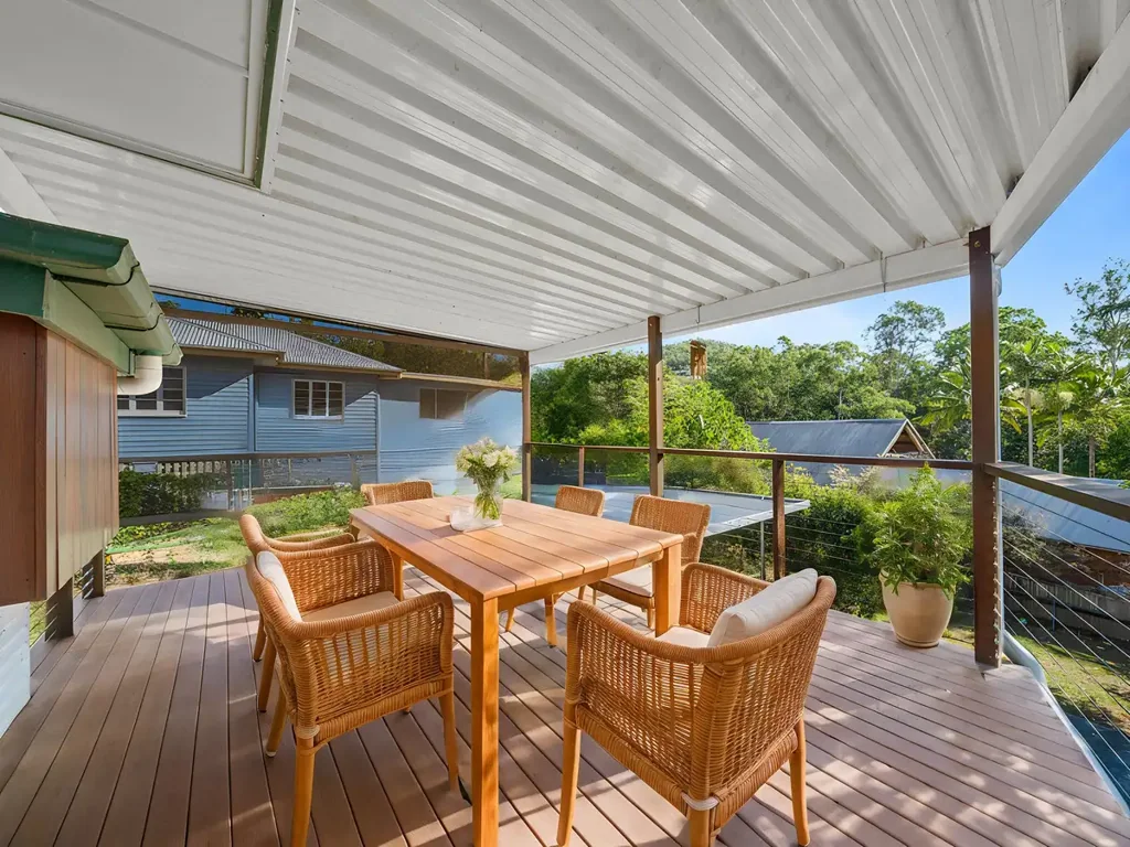 Enjoy Relaxing on this Huge Covered Deck