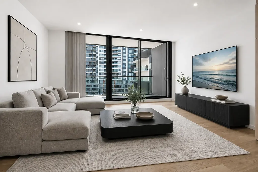 Chatswood 1房 Chatswood黄金地段 58㎡精装公寓 现代厨房 阳台景观 学区房 步行商圈 交通便利 Urban Living In The Heart Of Chatswood