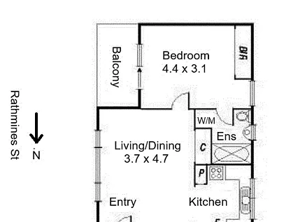 4/361 Heidelberg  Road, Fairfield, VIC 3078, 1 ਕਮਰੇ, 1 ਬਾਥਰੂਮ, Apartment
