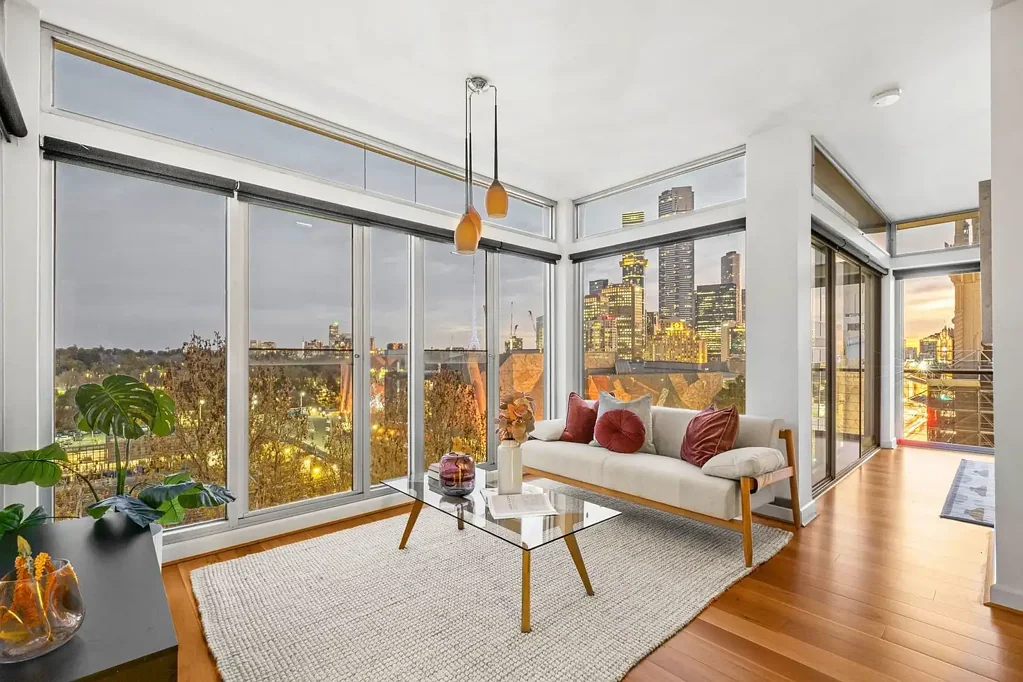 Melbourne 1બેડરૂમ Spectacular Sub-Penthouse with Panoramic Melbourne Views