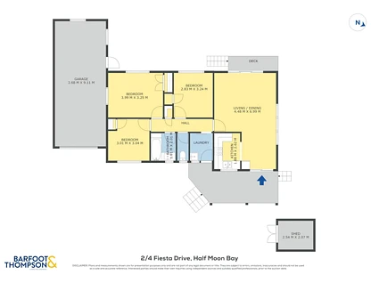 2/4 Fiesta Drive, Half Moon Bay, Manukau City, Auckland, 3房, 1浴, 独立屋