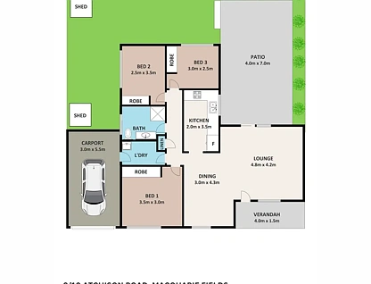 9/10 Atchison Road, Macquarie Fields, NSW 2564, 3房, 1浴, 独立屋