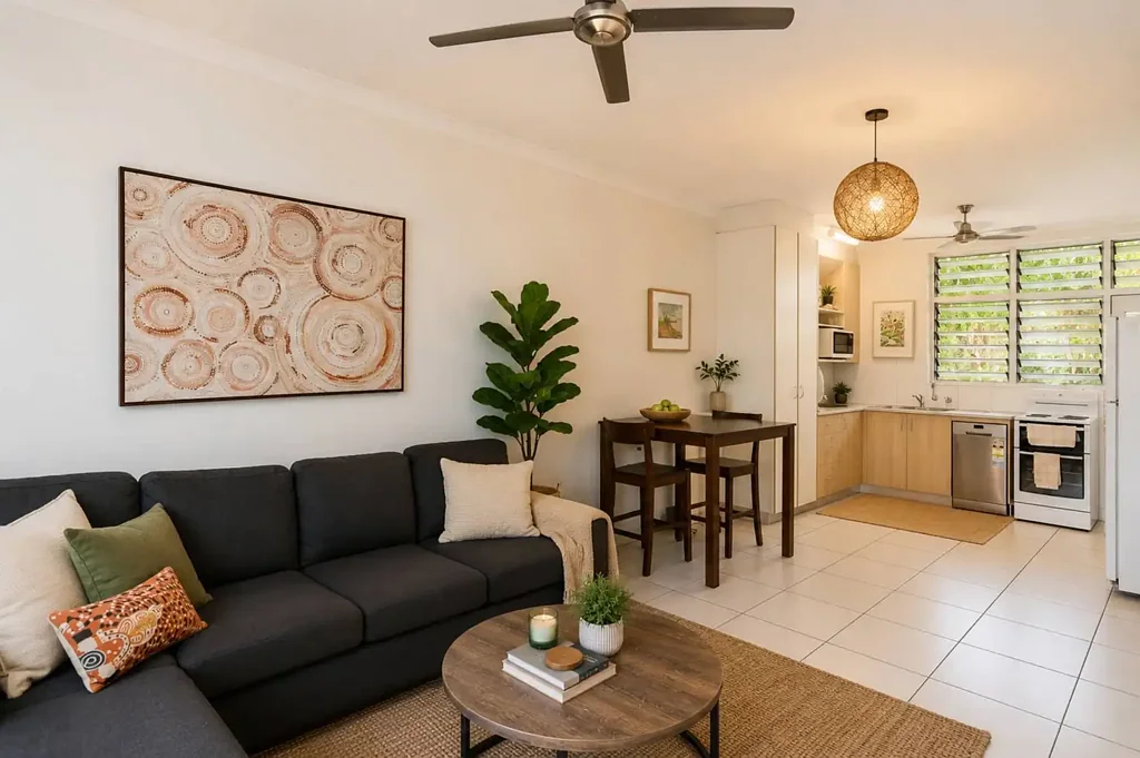 Rapid Creek 2غرفة نوم Live by the Sea Stylish Ground Floor Living with a Private Tropical Courtyard