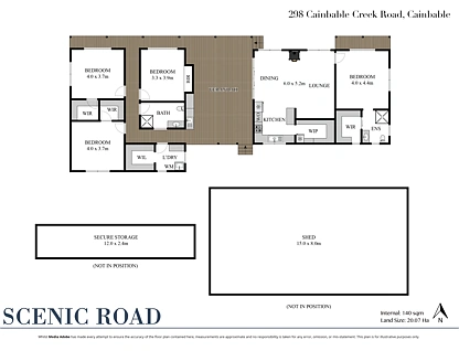 298 Cainbable Creek Road, Cainbable, Beaudesert Region, 4 ਕਮਰੇ, 2 ਬਾਥਰੂਮ, Lifestyle Property