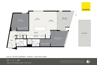 315/21 Peter Doherty Street, Dutton Park, QLD 4102, 2 phòng ngủ, 2 phòng tắm, Unit